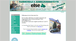 Desktop Screenshot of fahrschule-else.de